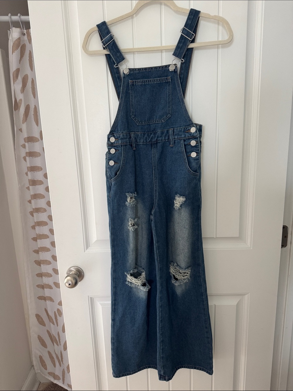 SHEIN Classic Denim Overalls - Blue